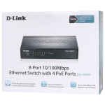 D-LINK DES-1008PA Fast Ethernet PoE Desktop Switch