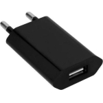 Powertech USB Wall Adapter 1A 1USB - BLACK