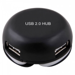 POWERTECH USB 2.0V HUB 4PORT - BLACK