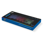 ROAR gaming πληκτρολόγιο RR-0005, ενσύρματο, αθόρυβα πλήκτρα, RGB, μαύρο