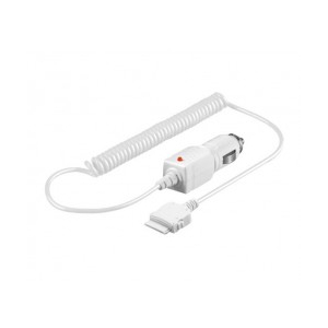 GOOBAY CAR CHARGER iPhone 4/4S WHITE